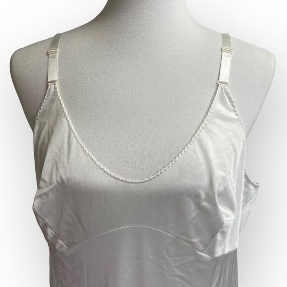Vintage Full chemise long slip gown nightgown, size 40 (bra size). Approx XL - Picture 2 of 13